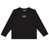 Felpa Bambino Emporio Armani 7 Core Identity Nero | NonSoloSport