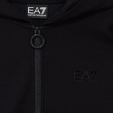 Felpa Donna Emporio Armani 7 Modal Halfzip Travel Nero | NonSoloSport