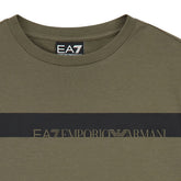 T-Shirt Ragazzo Emporio Armani 7 Tape Verde Militare | NonSoloSport
