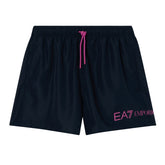 Costume Boxer Uomo Emporio Armani 7 Logo Blu Rosa | NonSoloSport