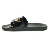 Ciabatta Emporio Armani 7 Slides  Nero Giallo | NonSoloSport