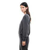 Felpa Donna Emporio Armani 7 Logo Series Marrone | NonSoloSport