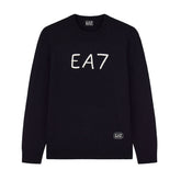 Maglione Uomo Emporio Armani 7 Logo Graphic Nero | NonSoloSport