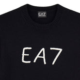 Maglione Uomo Emporio Armani 7 Logo Graphic Nero | NonSoloSport
