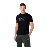 T-Shirt Uomo Emporio Armani 7 Big Logo Lux Identity Nero | NonSoloSport