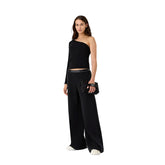 Emporio Armani 7 Pantaloni Logo Series Donna Nero | NonSoloSport
