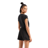 Emporio Armani 7 Shorts Graphic Series Donna Nero | NonSoloSport