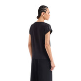 Emporio Armani 7 T-Shirt Precious Donna Nero | NonSoloSport