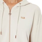 Felpa Donna Emporio Armani 7 Relax Beige | NonSoloSport
