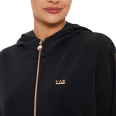 Felpa Donna Emporio Armani 7 Precious Nero | NonSoloSport