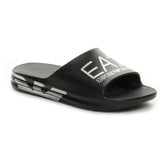 Ciabatta Emporio Armani 7 T04 Beachwear Nero Argento | NonSoloSport