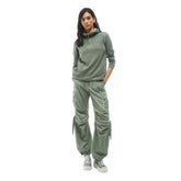 Freddy Pantalone Cargo Popeline Donna Verde | NonSoloSport