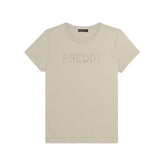 T-Shirt Donna Freddy Strass Beige | NonSoloSport