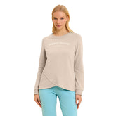 Felpa Donna Freddy Fronte Incrocio Beige | NonSoloSport