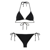 Bikini Donna F**k Triangolo Solid Color Nero | NonSoloSport