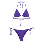 Bikini Donna F**k Triangolo Solid Color Viola | NonSoloSport