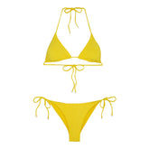 Bikini Donna F**k Triangolo Solid Color Giallo | NonSoloSport