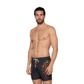 Fuck Costume Boxer Aop Quadretto Gotic Cordoncino Uomo Nero | NonSoloSport