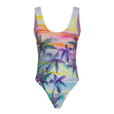 Costume Donna F**k Intero Palma Viola Multicolor | NonSoloSport
