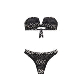 Bikini Donna F**k Fascia V Etnico Nero | NonSoloSport