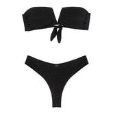 Costume Bikini Donna F**K Fascia V Nero | NonSoloSport