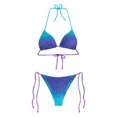 Costume Bikini Donna F**K Triangolo Degradè Azzurro Viola | NonSoloSport