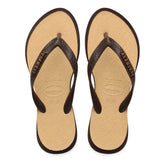 Ciabatta Infradito Donna Havaianas Top Point Fusion Marrone Oro | NonSoloSport
