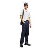 T-Shirt Uomo Hugo Etichetta Logo Bianco | NonSoloSport
