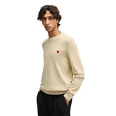 Maglione Uomo Hugo San Cassius Beige | NonSoloSport