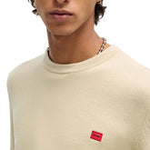 Maglione Uomo Hugo San Cassius Beige | NonSoloSport