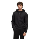 Hugo Felpa Small Logo Linear Uomo Nero | NonSoloSport