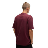 T-Shirt Uomo Hugo Relaxed Logo Rosso Scuro | NonSoloSport