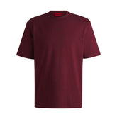T-Shirt Uomo Hugo Relaxed Logo Rosso Scuro | NonSoloSport