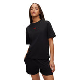 Hugo T-Shirt Mini Logo Donna Nero | NonSoloSport