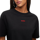 Hugo T-Shirt Mini Logo Donna Nero | NonSoloSport