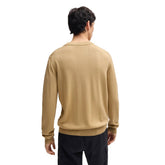 Maglione Uomo Hugo Logo Beige | NonSoloSport