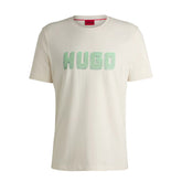 T-Shirt Uomo Hugo Logo Print Bianco | NonSoloSport