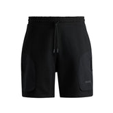 Shorts Uomo Hugo Stampa Logo Nero | NonSoloSport