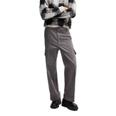 Pantaloni Cargo Uomo Hugo Velluto Grigio | NonSoloSport