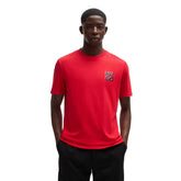 T-Shirt Uomo Hugo Logo Scomposto Rosso | NonSoloSport