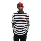 T-Shirt Manica Lunga Uomo Hugo Stampa Grafica Bianco Nero | NonSoloSport
