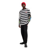 T-Shirt Manica Lunga Uomo Hugo Stampa Grafica Bianco Nero | NonSoloSport