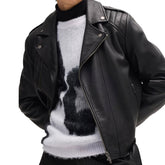 Maglione Uomo Hugo Jacquard Bianco Nero | NonSoloSport