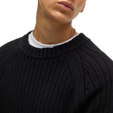 Maglione Uomo Hugo a Coste Nero | NonSoloSport
