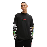 T-Shirt Uomo Hugo Logo Stampato Nero | NonSoloSport