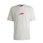 T-Shirt Uomo Hugo Back Logo Bianco | NonSoloSport