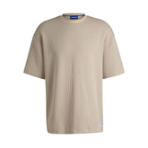 T-Shirt Uomo Hugo Nuwaffle Beige | NonSoloSport