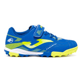 Scarpa da Calcio Bambino Joma Powerful Jr 26 Terreni Sintetici Turf Blu Giallo | NonSoloSport
