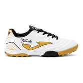 Scarpa da Calcio Bambino Joma Toledo Jr 26 Terreni Sintetici Turf Bianco Nero Oro | NonSoloSport