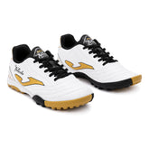 Scarpa da Calcio Bambino Joma Toledo Jr 26 Terreni Sintetici Turf Bianco Nero Oro | NonSoloSport